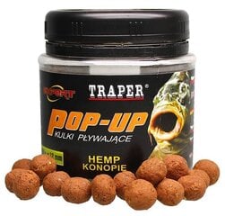 Прикормка TRAPER Floating Boilies Hemp 12мм 50г цена и информация | Прикормки | kaup24.ee