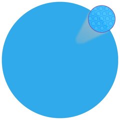 vidaXL ujuv ümar päikeseenergiat kasutav basseinikile, 381 cm, sinine hind ja info | Basseinitehnika | kaup24.ee