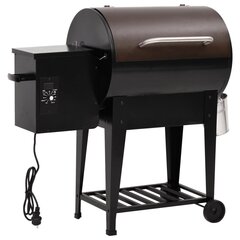 vidaXL pelletgrill alumise riiuliga, must, 94 cm, raud цена и информация | Грили | kaup24.ee