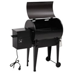 vidaXL pelletgrill, must, 94 cm, raud hind ja info | Grillid | kaup24.ee