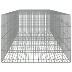 vidaXL 6 paneeliga jänesepuur, 327x79x54 cm, tsingitud raud цена и информация | Клетки и аксессуары для грызунов | kaup24.ee