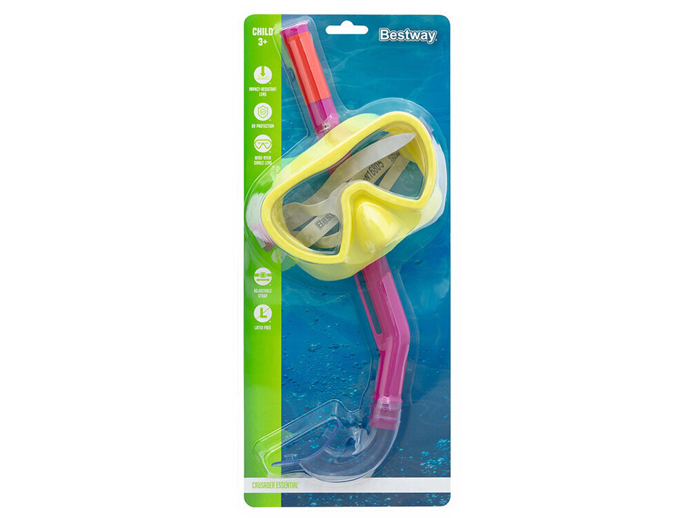 Bestway tuubiga mask ujumiseks 3+ 24036 цена и информация | Ujumismaskid | kaup24.ee