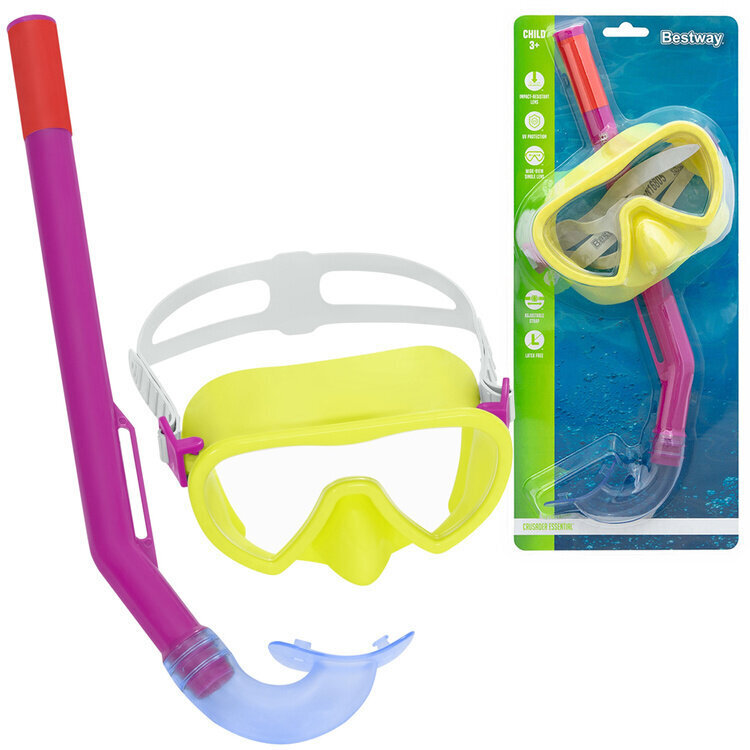 Bestway tuubiga mask ujumiseks 3+ 24036 цена и информация | Ujumismaskid | kaup24.ee