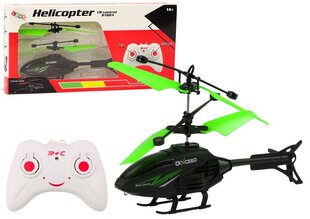 Lean Toys RC helikopter güroskoopiga, roheline hind ja info | Poiste mänguasjad | kaup24.ee