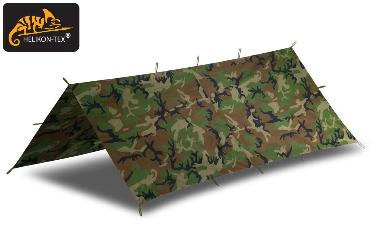 Multifunktsionaalne telk, Varikatused, HELIKON SUPERTARP SMALL US Woodland, 200x250 cm hind ja info | Muu matkavarustus | kaup24.ee