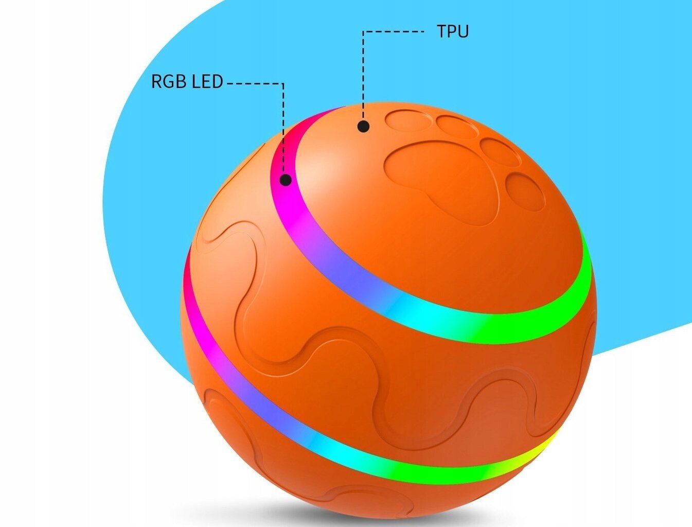 LED KUTSE KUTSE USB kaugjuhtimispult interaktiivne MOVABLE цена и информация | Mänguasjad koertele | kaup24.ee