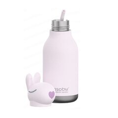 Asobu Bestie Bunny 460ml isoleeritud pudel ja kõrre hind ja info | Joogipudelid | kaup24.ee