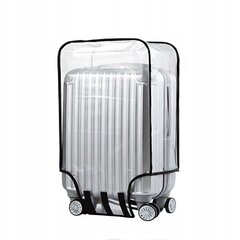 LUGGAGE CASE PROTECTION COVER Transparent Travel 26" INCH XL size цена и информация | Чемоданы, дорожные сумки | kaup24.ee