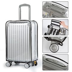 LUGGAGE CASE PROTECTION COVER Transparent Travel 26" INCH XL size цена и информация | Чемоданы, дорожные сумки | kaup24.ee