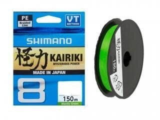 Nöör Shimano Kairiki PE Mantis green 150m 0,130mm 8,20kg цена и информация | Tamiilid | kaup24.ee