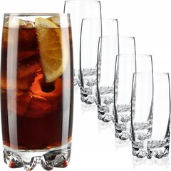 Набор стаканов для сокосодержащих напитков, 6 шт. 365 мл цена и информация | Стаканы, фужеры, кувшины | kaup24.ee