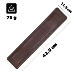 Lillepoti alus 50 cm ristkülikukujuline Mocha plastikust alus hind ja info | Lillekastid | kaup24.ee