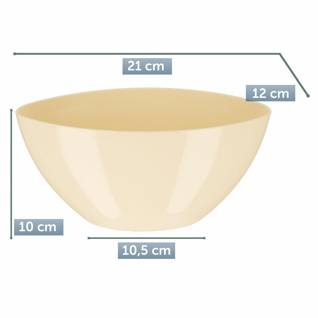 Lillepoti kate Lillepoti läikiv kreem 21 cm hind ja info | Dekoratiivsed lillepotid | kaup24.ee