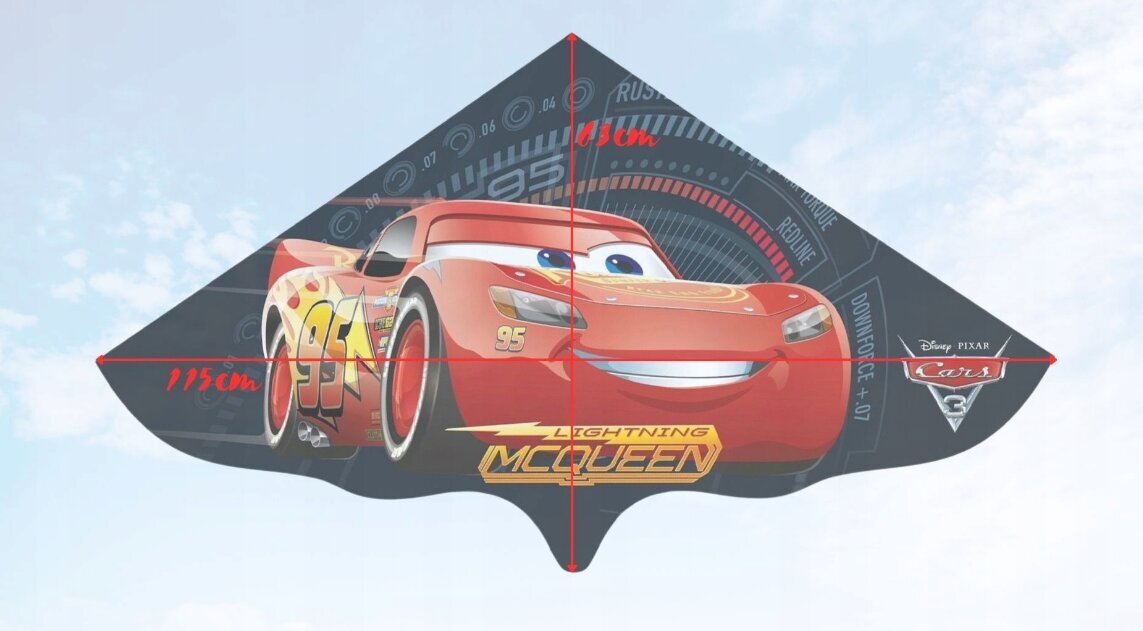 Lohe Gunther LIGHTNING MCQUEEN 65 x 115 x 0,5 cm hind ja info | Tuulelohed ja tarvikud | kaup24.ee