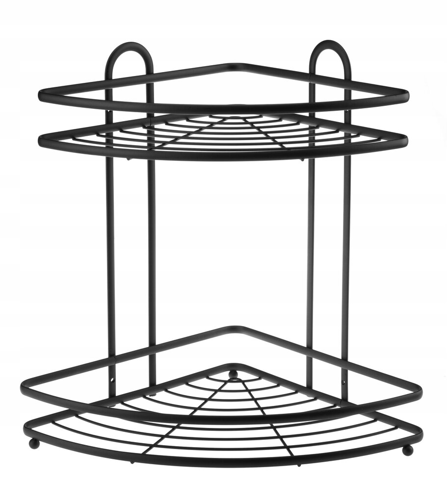 Vannitoa seina nurgariiul 2 korrust must hind ja info | Vannitoa sisustuselemendid ja aksessuaarid | kaup24.ee