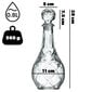 Whiskey Alcohol Decanter Crystal 0,8L klaaspudel korgiga hind ja info | Klaasid, tassid ja kannud | kaup24.ee