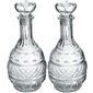 2x Whiskey Alcohol Decanter Crystal 1L klaaspudel korgiga цена и информация | Klaasid, tassid ja kannud | kaup24.ee