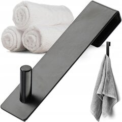 Дверной крючок, неинвазивная вешалка для полотенец, одинарный цена и информация | Аксессуары для ванной комнаты | kaup24.ee