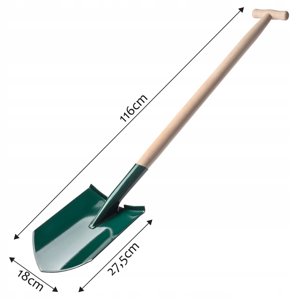 Labidas Labidas Terav Metal Aed Puidust käepide Tugev 116cm hind ja info | Aiatööriistad | kaup24.ee