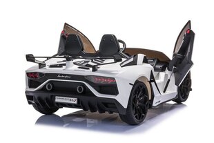 Lamborghini Aventador SX2028 kahekohaline elektriauto lastele, valge hind ja info | Laste elektriautod | kaup24.ee