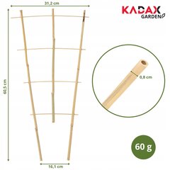 Bambusest redel, kolmekordne taimetugi, 60 cm hind ja info | Vaasid, alused, redelid lilledele | kaup24.ee