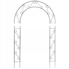 Aiapergola metallkaar lilledele roosidele 240cm hind ja info | Varikatused ja aiapaviljonid | kaup24.ee