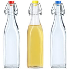 3x klaaspudel Tinktuura pudelid Veiniliköörid Moonshine 500ml 0,5L hind ja info | Hoidistamiseks | kaup24.ee