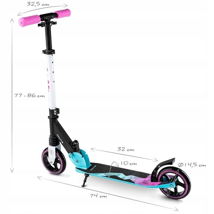 Kokkupandav roller Movino Vibe MC-16B-MP, 50 kg, roosa hind ja info | Tõukerattad | kaup24.ee