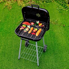 Moodne Kodu söegrill 43 x 40 cm + Grillnõud - Kiirgrillretseptide kogu цена и информация | Грили | kaup24.ee