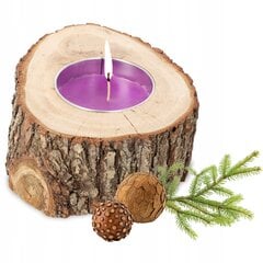 Ароматическая свеча Деревянный подсвечник в деревенском стиле цена и информация | Подсвечники, свечи | kaup24.ee
