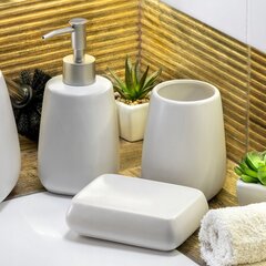Valge vannitoakomplekti jaotur + kruus hind ja info | Vannitoa sisustuselemendid ja aksessuaarid | kaup24.ee