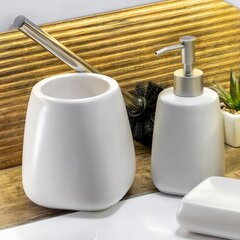 Vannitoakomplekt WC-harja jaotur Valge hind ja info | Vannitoa sisustuselemendid ja aksessuaarid | kaup24.ee