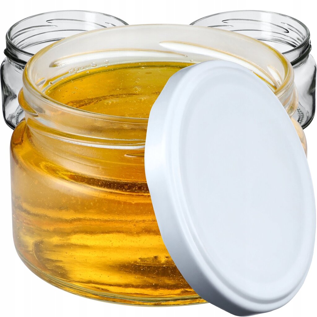 50x purk 250 ml klaaspurgid hoidiste jaoks Honey + korgid Fi82 hind ja info | Hoidistamiseks | kaup24.ee