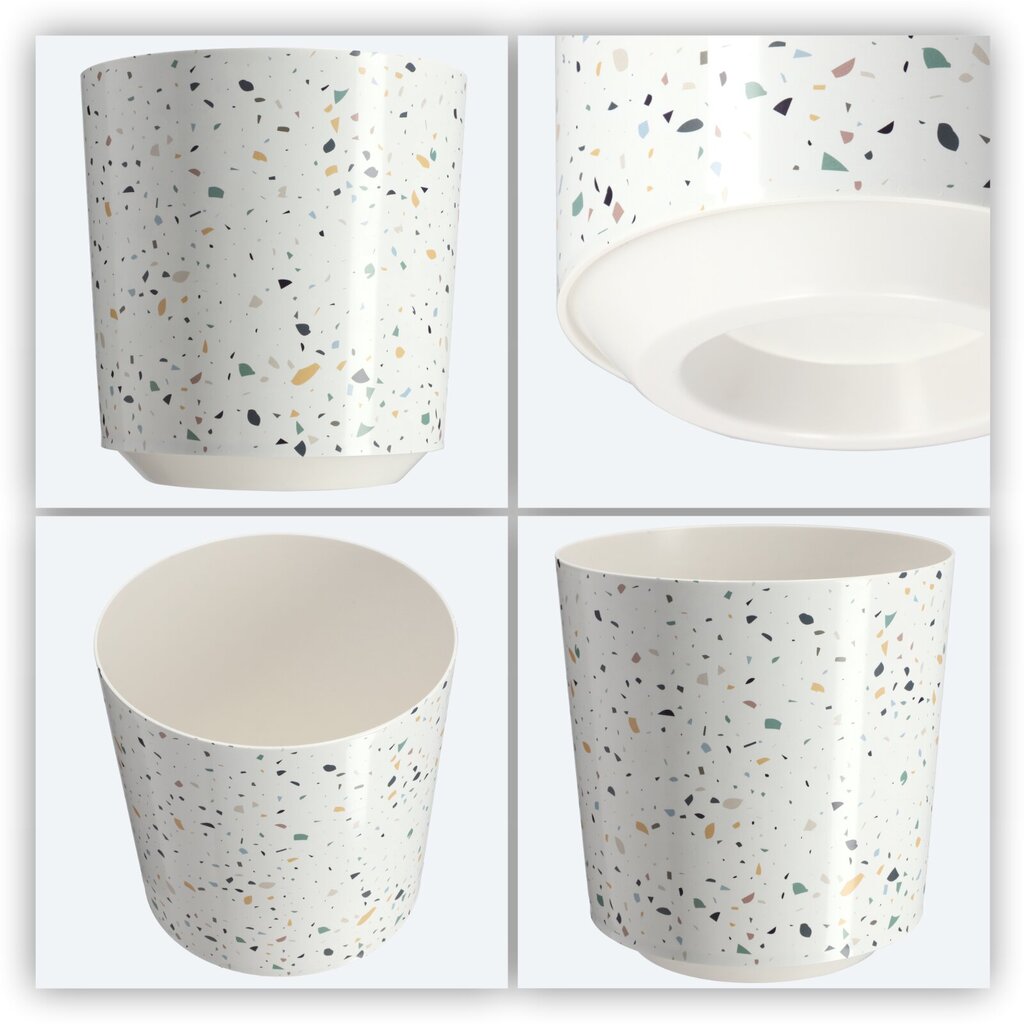 Terrazzo lillepoti kate 25x27cm hind ja info | Dekoratiivsed lillepotid | kaup24.ee