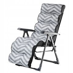 Садовое кресло, пляжный шезлонг с откидной спинкой цена и информация | Шезлонги | kaup24.ee