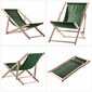 Garden Beach Lamamistool Puidust lamamistoolid 2 tk цена и информация | Päevitustoolid | kaup24.ee