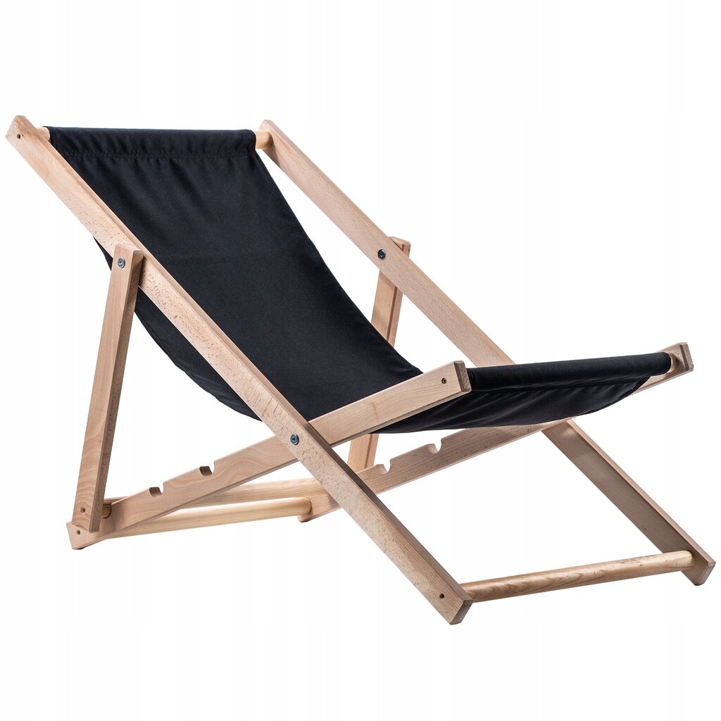 Garden Beach Lamamistool Puidust lamamistoolid 2 tk hind ja info | Päevitustoolid | kaup24.ee