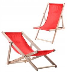 Garden Beach Lamamistool Puidust lamamistoolid 2 tk hind ja info | Päevitustoolid | kaup24.ee