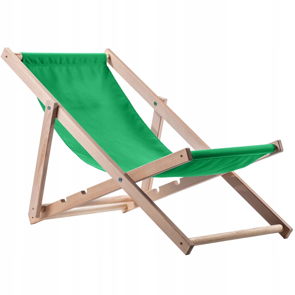 Garden Beach Lamamistool Puidust lamamistoolid 2 tk hind ja info | Päevitustoolid | kaup24.ee