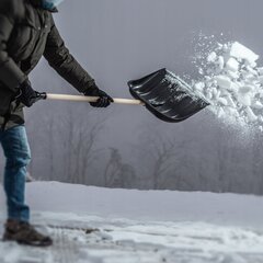 Лопата для снега Kadax Большие твердые лопаты Лопата с металлическим фитингом и ручкой цена и информация | Садовые инструменты | kaup24.ee