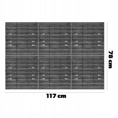 Панель для инструментов 117x78см Полка для гаража для мастерской цена и информация | Ящики для инструментов, держатели | kaup24.ee