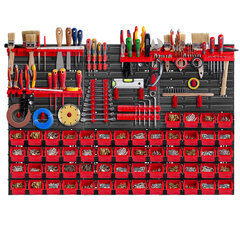 Tööriistalaud Sein 117x78cm 79El Töökoda Garaaž liivakastid hind ja info | Tööriistakastid, tööriistahoidjad | kaup24.ee