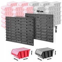Доска для мастерской 58х78 Полка настенная 50 шт. цена и информация | Ящики для инструментов, держатели | kaup24.ee