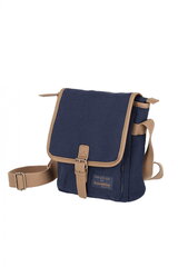 Travelite Hempline City Letterman Bag Navy Blue Natur hind ja info | Naiste käekotid | kaup24.ee