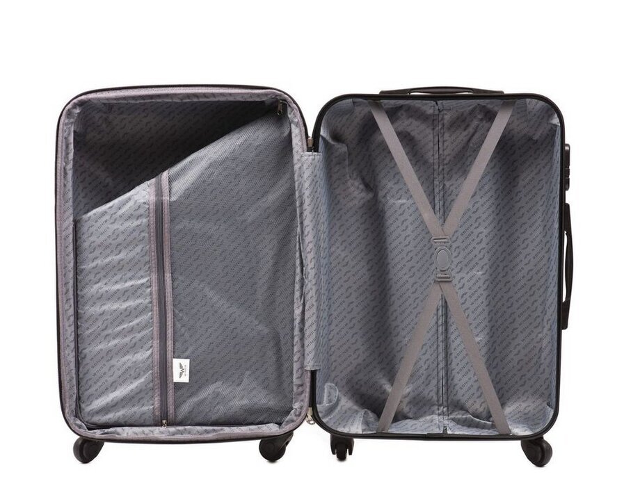 Suur kohver koos kosmeetikakohvriga Unlimited 4201, L, must цена и информация | Kohvrid, reisikotid | kaup24.ee