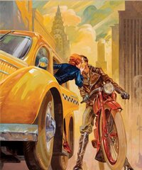 Maal numbrite järgi "A kiss in a taxi" 30x40 hind ja info | Maalid numbri järgi | kaup24.ee