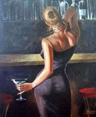 Картина по номерам "In the bar" 30x40 цена и информация | Живопись по номерам | kaup24.ee