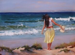 Maal numbrite järgi "Walk on the beach'' 30x40 hind ja info | Maalid numbri järgi | kaup24.ee