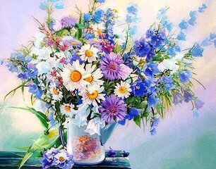 Maal numbrite järgi "Summer bouquet'' 30x40 hind ja info | Maalid numbri järgi | kaup24.ee