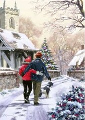 Картина по номерам "A walk at Christmas" 40x50 цена и информация | Живопись по номерам | kaup24.ee